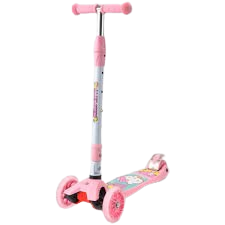 קורקינט 3 גלגלים מתקפל עם אורות בגלגלים - הלו קיטי - VIPER