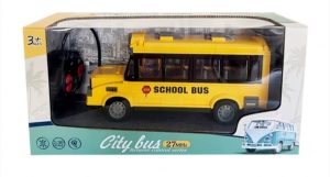 אוטובוס תלמידים עם שלט ואורות - אדר