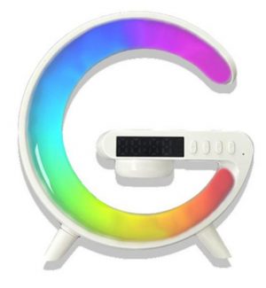 שעון מעורר עם הטענה אלחוטית ורמקול, אורות מתחלפים ועוד