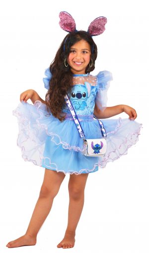 תחפושת סטיץ כחולה טוטו לילדות - שושי זוהר