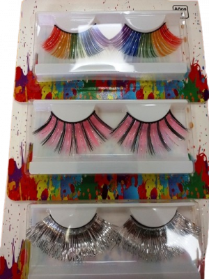 זוג ריסים צבעוניות בקופסא - שושי זוהר