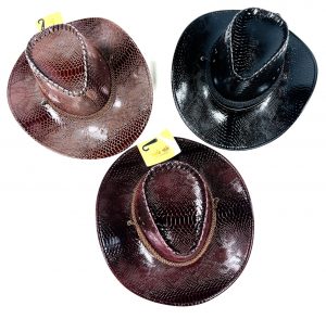 כובע קאובוי דמוי עור מיוחד - שושי זוהר