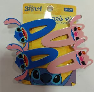 2 זוגות סיכות סטיץ כחול וורוד - שושי זוהר