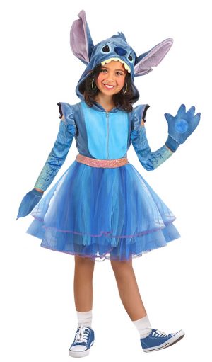 תחפושת סטיץ כחולה שמלה לילדות - שושי זוהר