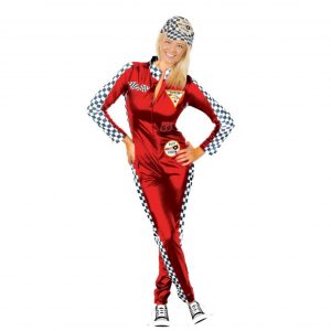 תחפושת נהגת מירוצים אדומה - שושי זוהר