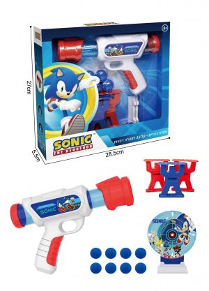 אקדח יורה כדורים עם מטרות - סוניק