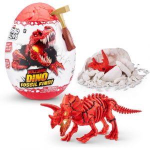 ביצת דינוזאור אדומה להרכבה עם אורות - ROBO ALIVE
