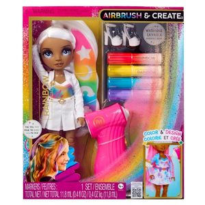 בובת אופנה ריינבו היי DIY מברשת אוויר - עיינים אפורות - RAINBOW