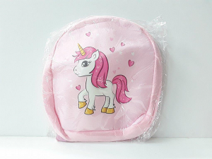 תיק גב מקטיפה - חד קרן