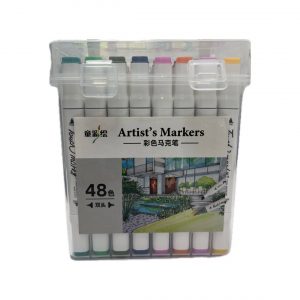 טושים דו צדדי מארז - 48 צבעים