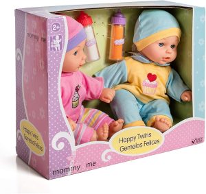 זוג בובות תאומים בקופסא