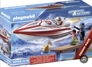 פליימוביל סירת מירוץ עם ממונעת 70744 - PLAYMOBIL