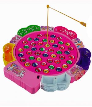 משחק תפיסת דגים ורוד כולל 45 דגים - אדר