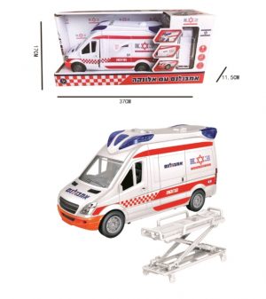 אמבולנס מד"א אלקטרוני עם אלונקה