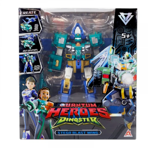 דינוסטר DINOSTER – רובוט על ענק ירוק כחול Stego - משנה צורה