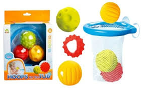 כדורים לאמבטיה עם סל רשת נצמד לקיר