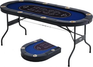 שולחן פוקר פרמיום מתקפל ל 8 שחקנים - 180 ס"מ אורך