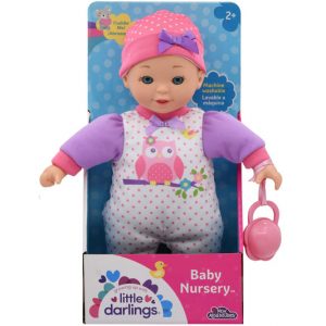 בובת תינוקת רכה עם מוצץ - little darlings