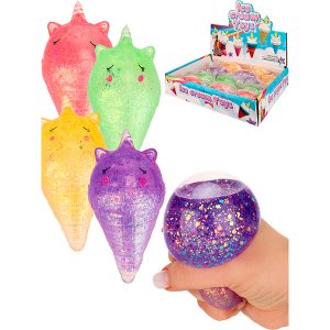 גלידת חד קרן מנצנץ מעיך - מגוון