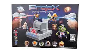 מקרן עם זוג רובי לייזר עם 5 מטרות נעות