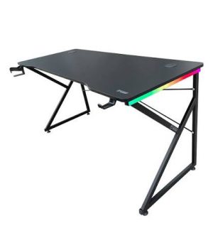 שולחן גיימינג תאורת RGB אורך 150 ס"מ דגםK - שחור - DRAGON