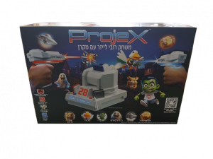 מקרן עם זוג רובי לייזר עם 5 מטרות נעות