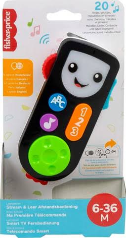 שלט טלוויזיה למשחק דובר עברית אנגלית ועוד - FISHER PRICE