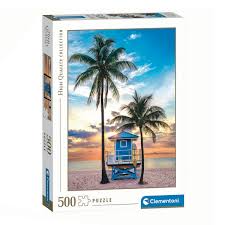 פאזל חוף מיאמי פלורידה 500 חלקים - 35568