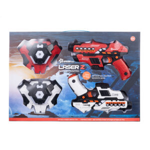 זוג אקדחי לייזר אלקטרוניים + ווסט עם חיישן פגיעה